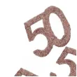 konfetti brokatowa liczba 50 rozowe zloto santex 7 cm 6 szt