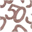 konfetti brokatowa liczba 50 rozowe zloto santex 7 cm 6 szt