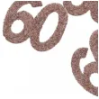 konfetti brokatowa liczba 60 rozowe zloto santex 7 cm 6 szt