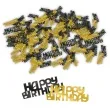 konfetti classy happy birthday czarno zlote pd party 1 opak