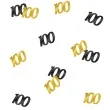 konfetti classy liczba 100 czarno zlote pd party 1 opak