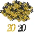 konfetti classy liczba 20 czarno zlote pd party 1 opak