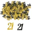 konfetti classy liczba 21 czarno zlote pd party 1 opak
