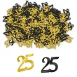 konfetti classy liczba 25 czarno zlote pd party 1 opak