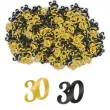 konfetti classy liczba 30 czarno zlote pd party 1 opak