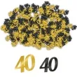 konfetti classy liczba 40 czarno zlote pd party 1 opak