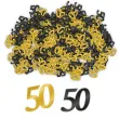 konfetti classy liczba 50 czarno zlote pd party 1 opak