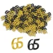 konfetti classy liczba 65 czarno zlote pd party 1 opak