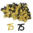 konfetti classy liczba 75 czarno zlote pd party 1 opak