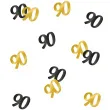 konfetti classy liczba 90 czarno zlote pd party 1 opak