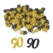 konfetti classy liczba 90 czarno zlote pd party 1 opak