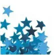 konfetti gwiazdki niebieskie unique 19 g