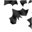 konfetti halloween nietoperze czarne 3 7 x 7 5 cm 10 szt