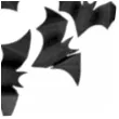 konfetti halloween nietoperze czarne 3 7 x 7 5 cm 10 szt