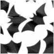 konfetti halloween nietoperze czarne 3 7 x 7 5 cm 10 szt
