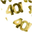 konfetti metalizowane liczba 40 zlote partydeco 15 g