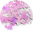 konfetti papierowe jednorozce rozowe opalizujace godan 12 g