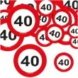 konfetti urodziny 40 znak folat 18 g