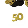 konfetti urodziny cyfra 50 zloto czarny 1 opak