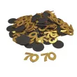konfetti urodziny cyfra 70 zloto czarny 1 opak