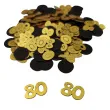 konfetti urodziny cyfra 80 zloto czarny 1 opak