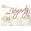 koperty classic trojkatne biale maki b6 100 szt