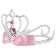 korona party diadem z kokarda rozowy jasny partypal