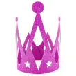 korona party ksiezniczka princess papierowa rozowa brokatowa 1 szt
