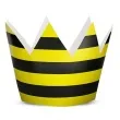 korona party pszczolka papierowa 6 szt