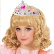 korona party tiara ksiezniczki z klejnotem rozowa widmann