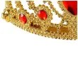 korona party tiara z czerwonym klejnotem zlota widmann