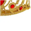 korona party tiara z czerwonym klejnotem zlota widmann
