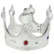 korona plastikowa srebrna