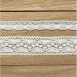 koronka dekoracyjna cotton deluxe biala partydeco 1 5 m