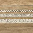 koronka dekoracyjna cotton deluxe kremowa partydeco 1 5 m