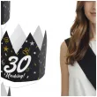 korony papierowe 30 urodziny glamour birthday 3 szt