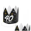 korony papierowe 40 urodziny glamour birthday 3 szt