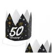 korony papierowe 50 urodziny glamour birthday 3 szt