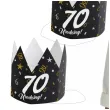 korony papierowe 70 urodziny glamour birthday 3 szt