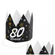 korony papierowe 80 urodziny glamour birthday 3 szt