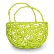 koszyczek papierowy plecionka zielona okragly aliga
