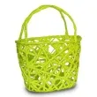 koszyczek papierowy plecionka zielona prostokatny aliga