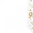 krawat na 90 urodziny dodatek do stroju glamour birthday bialy 43 cm