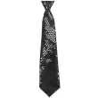 krawat z cekinami czarny godan 38 5 cm