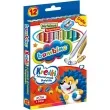 kredki olowkowe drewniane z temperowka mix bambino 12 szt