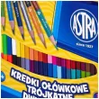 kredki olowkowe dwustronne 48 kolorow temperowka mix astra 24 szt