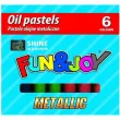 kredki pastele olejne metaliczne mix fun joy 6 szt