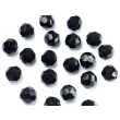 krysztalowe koraliki czarny 18mm 1op