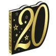 ksiega gosci 20 urodziny gwiazdy zloto czarny guirca 20 x 22 26 kartek