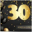 ksiega gosci album pamiatkowy na zdjecia i podpisy 30 urodziny glamour czarne kartki